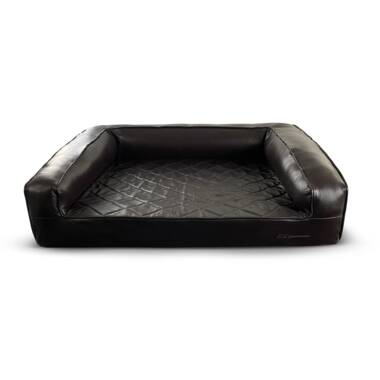 Real leather 2024 dog bed